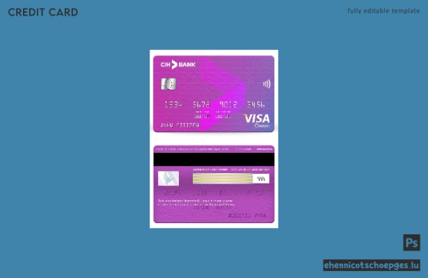 Beispielvorschau der CIH Bank Visa Classic Card in Marokko